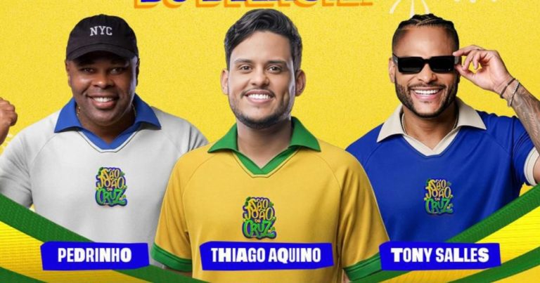 sao-joao-de-cruz-tera-transmissao-de-jogos-do-brasil-e-shows-de-tony-salles,-thiago-aquino-e-pedrinho
