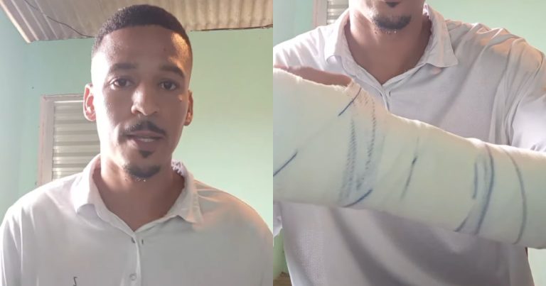 torcedor-do-vitoria-relata-agressao-policial-no-barradao:-nem-animal-e-tratado-assim